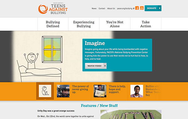 Teens Against Bullying Website