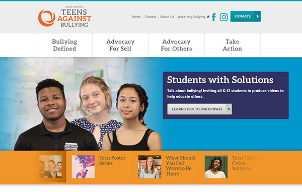 Teens Against Bullying Website
