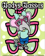 book cover for gladys glasses