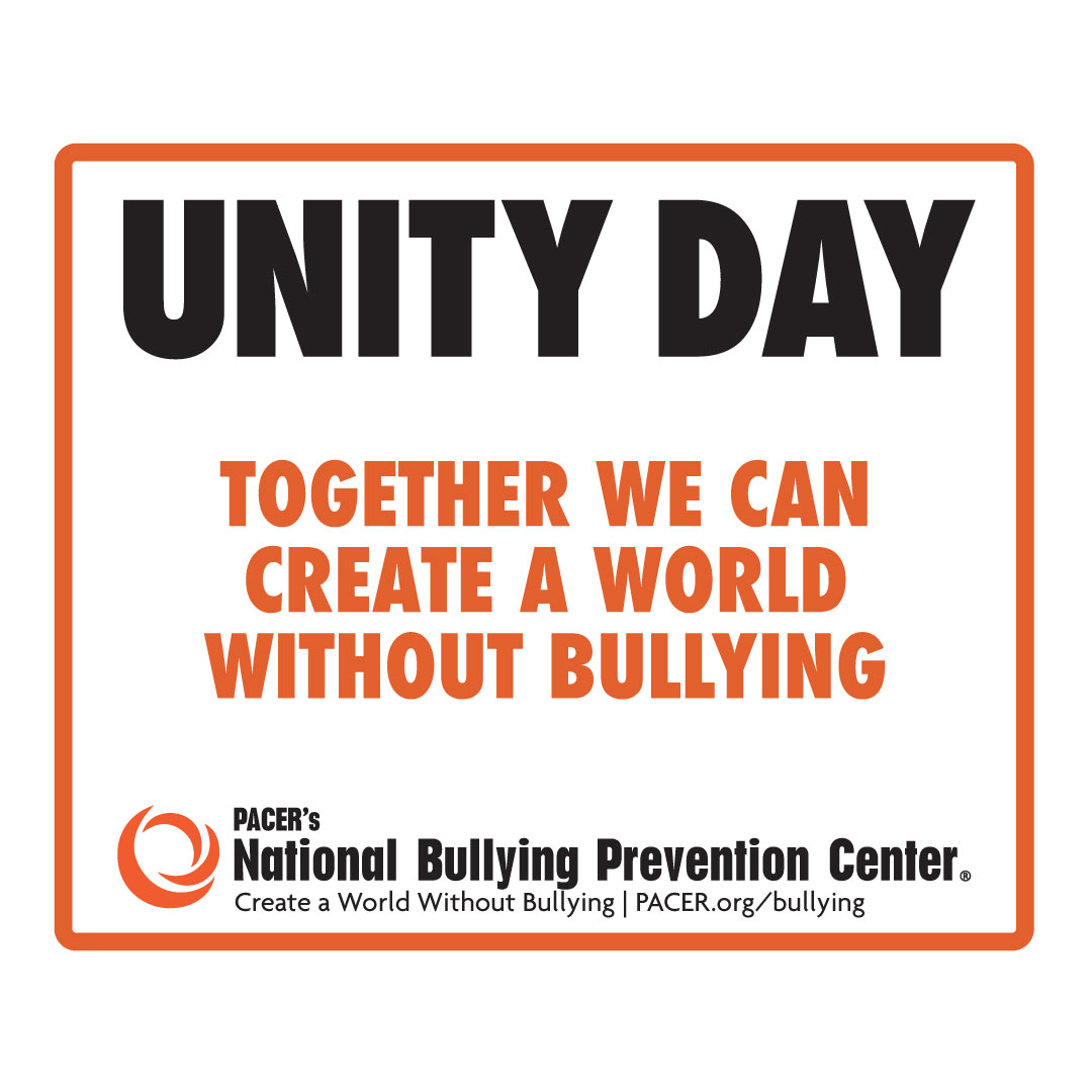 Unity Day Wednesday October 21 2020 National Bullying