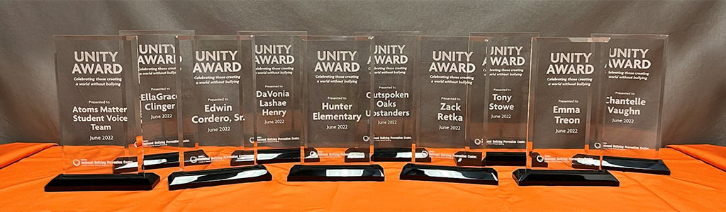 Unity Awards. Celebrating those creating a world without bullying.