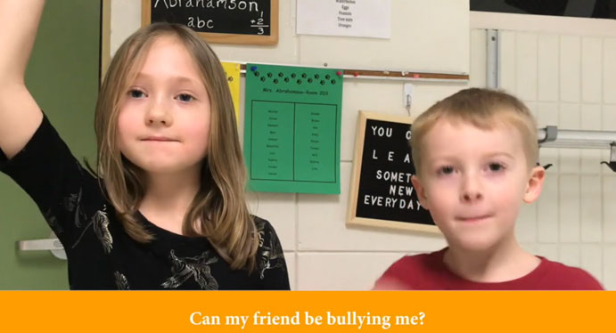 Can a Friend Be Bullying Me? - Student Response
