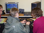 STC conducting a consultation with a teen boy and his mother