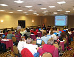 STC staff presenting a workshop at a conference